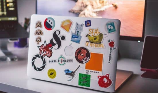 How To Put Stickers On A Laptop