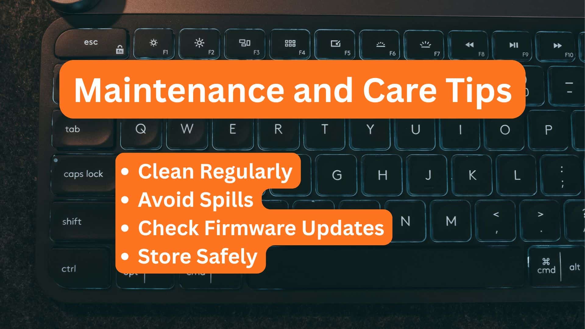 maintenance of keyboards